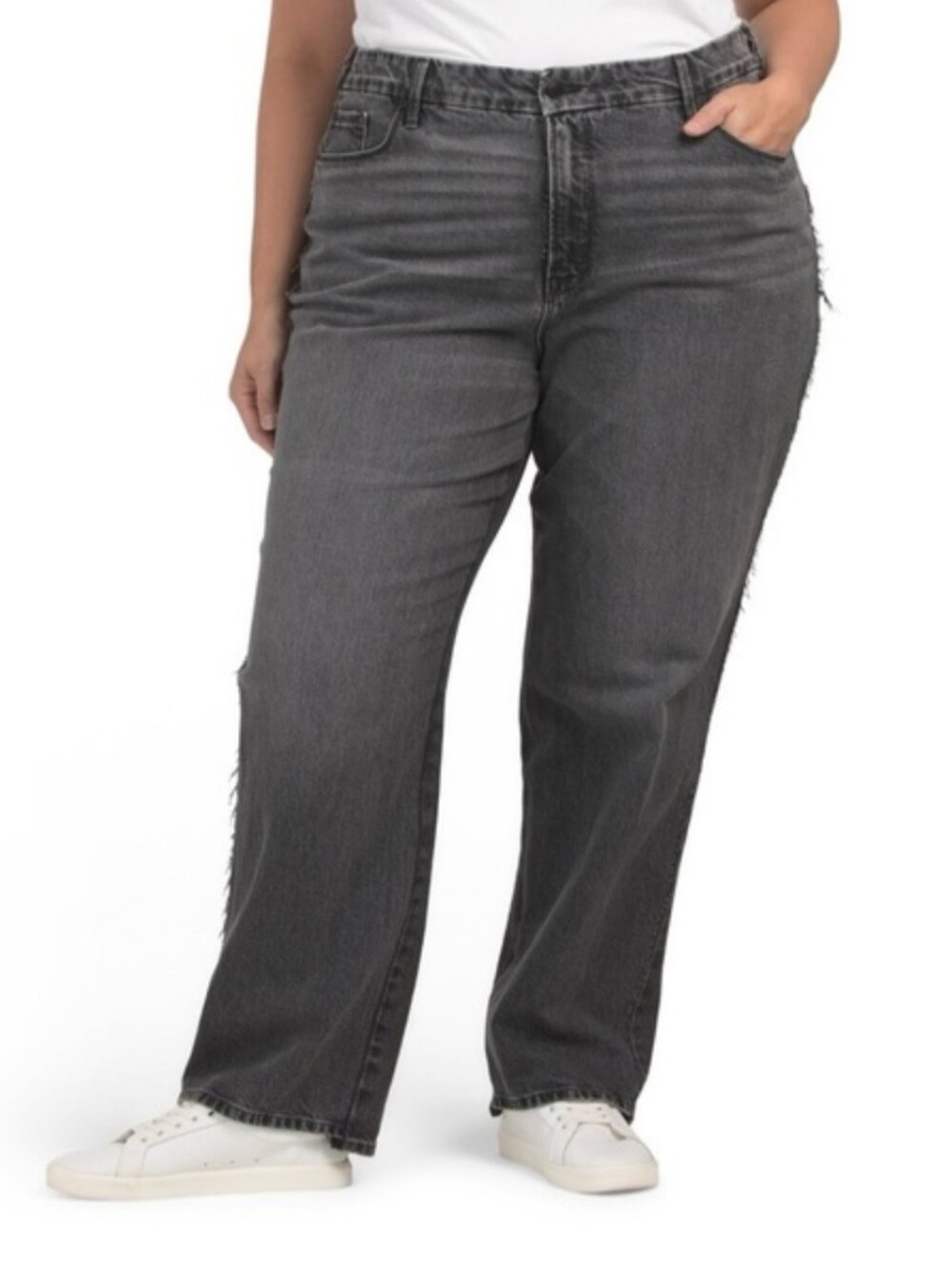 NEW Good American Good 90s Relaxed Black Jeans